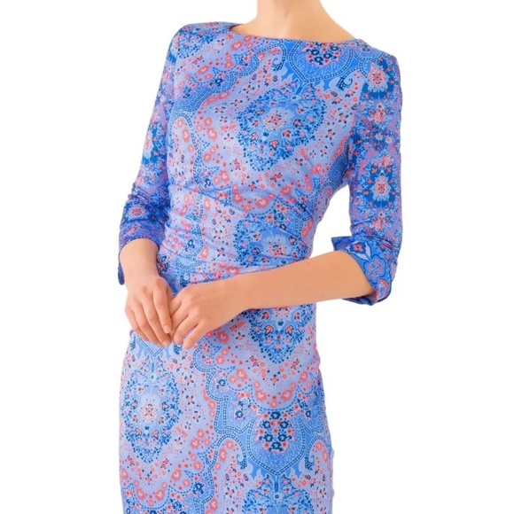 Gretchen Scott Designs Dresses & Skirts - NWT Cotton Spandex Jersey Corset Dress - Blue Paisley - sz XL